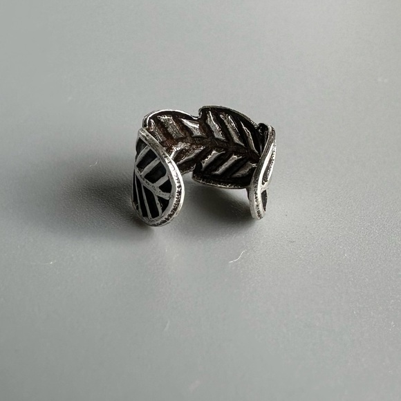 Sterling Silver Leaf Ear Cuff – Hypoallergenic and Boho - Picture 5 of 8